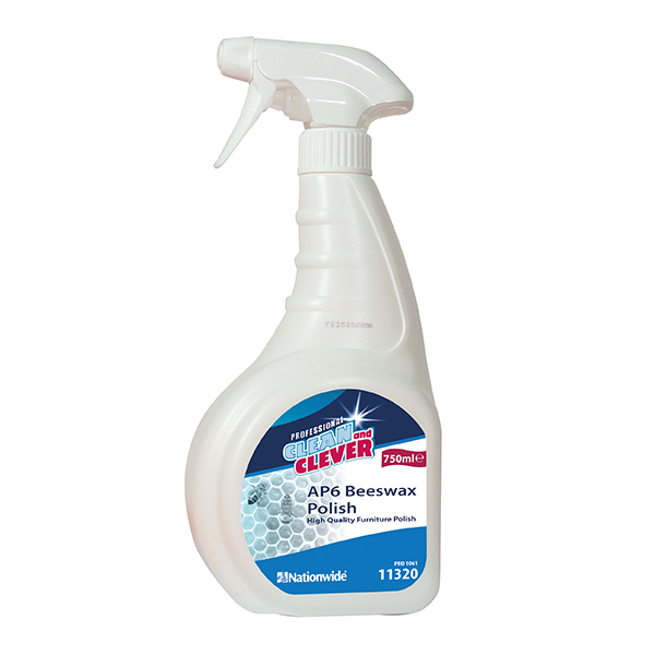 Clean and Clever AP6 Beeswax Furniture Polish Trigger Spray
