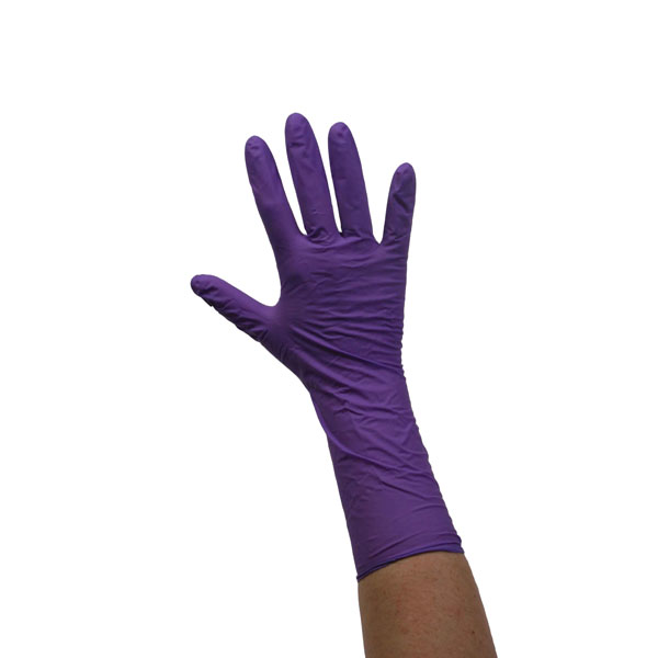 Safeskin Nitrile-Xtra Powder Free Purple Glove Large Long Arm