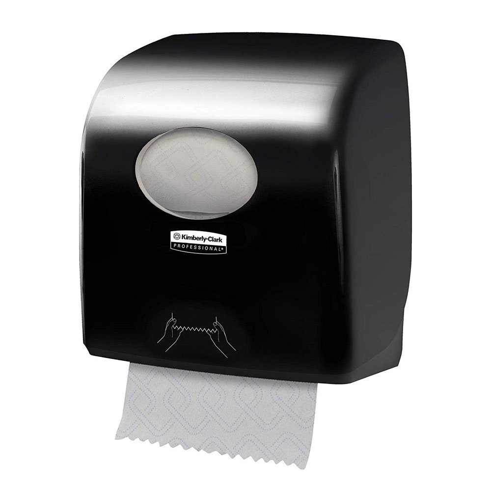 Aquarius Slimroll Rolled Hand Towel Dispenser Black