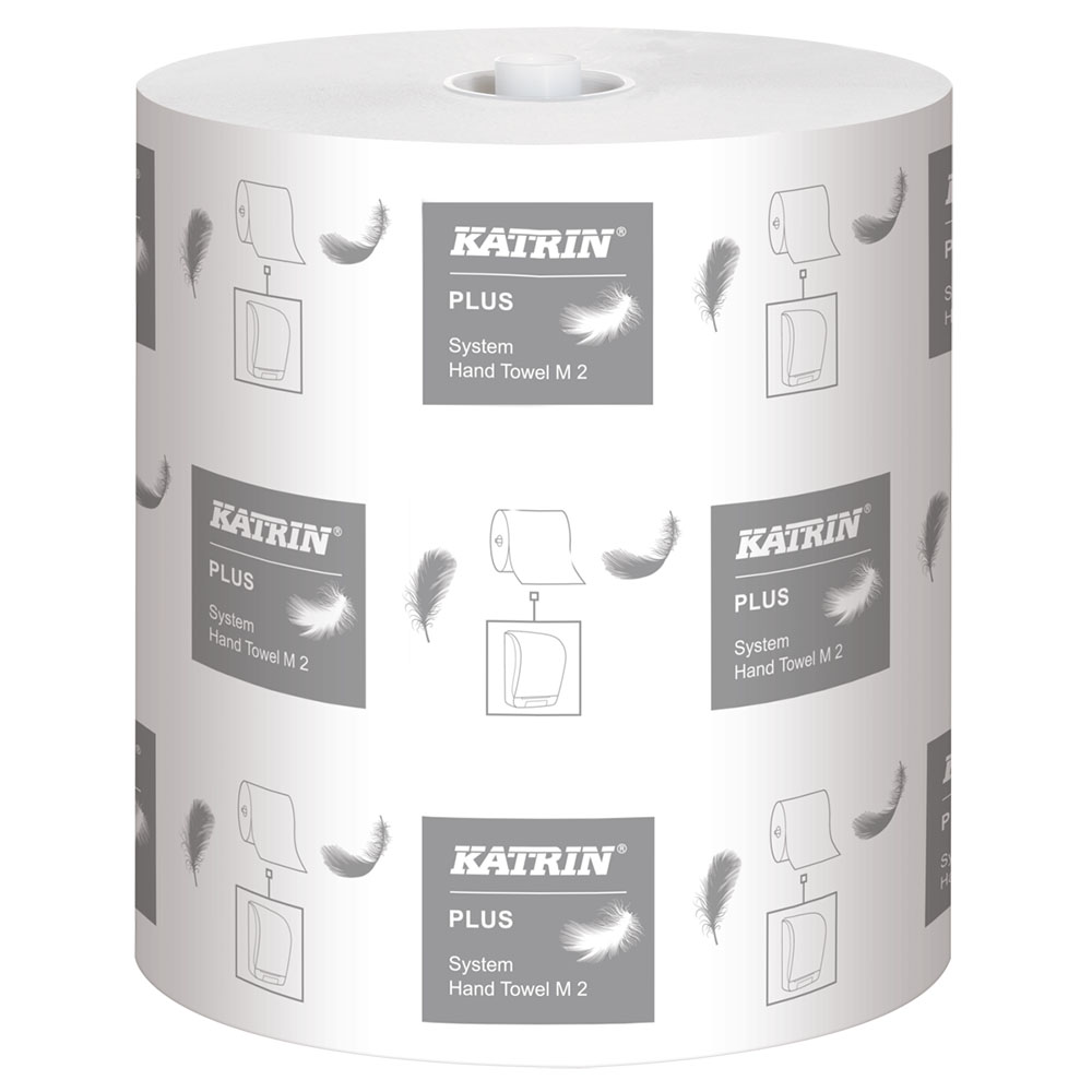 Katrin Plus Hand Towel Roll White 2 Ply 130m