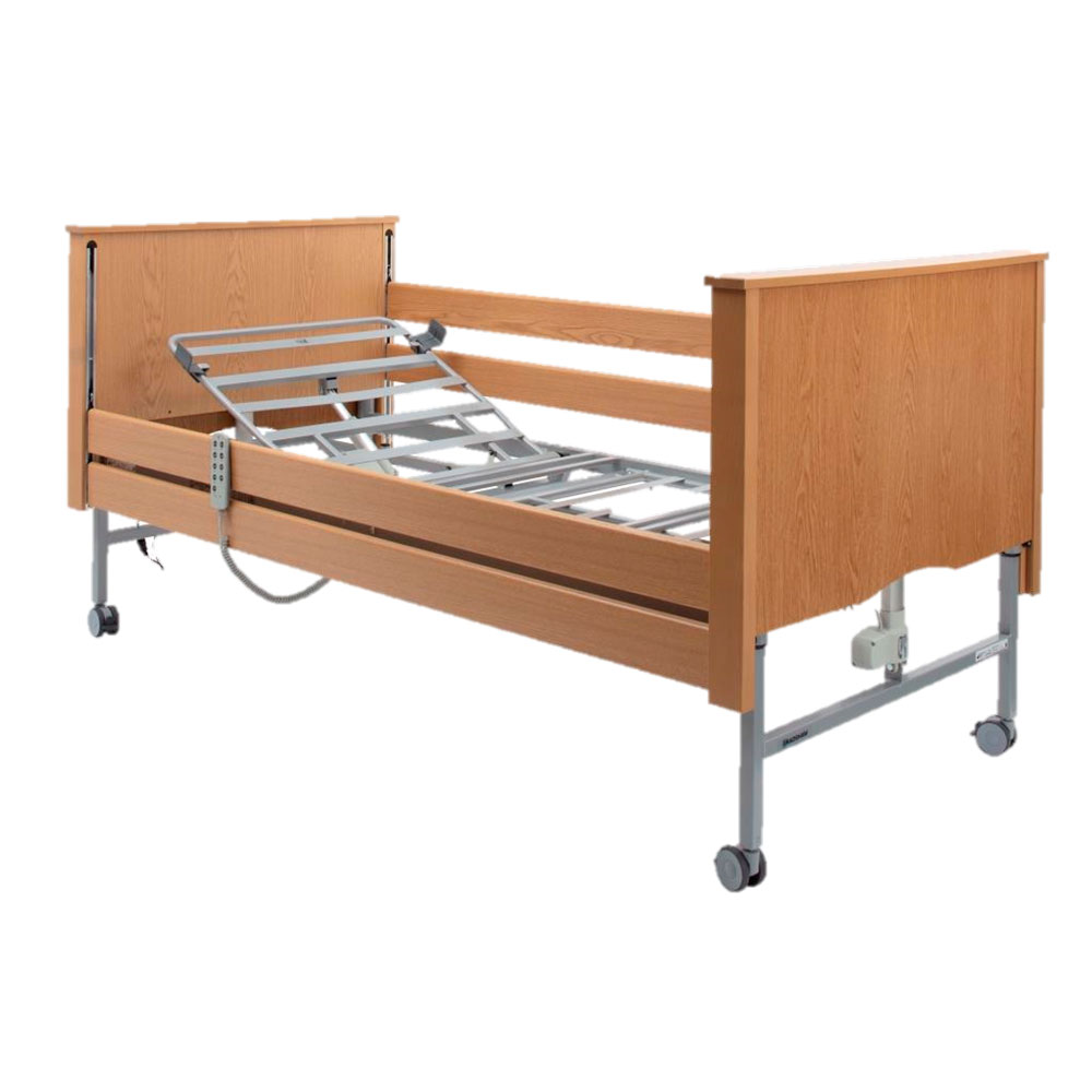 Bradshaw 2 Electric Profiling Bed Standard in Light Oak with Wooden ...